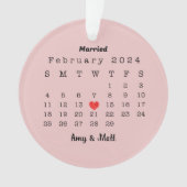 Eerste kerst getrouwde foto en datum keramiek ornament (voorkant)