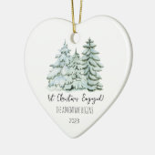 Eerste kerst in beeld keramisch ornament (Links)