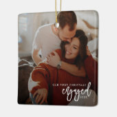 Eerste kerst in beeld keramisch ornament (Links)