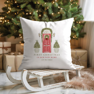 Eerste kerst in nieuw huis kussen