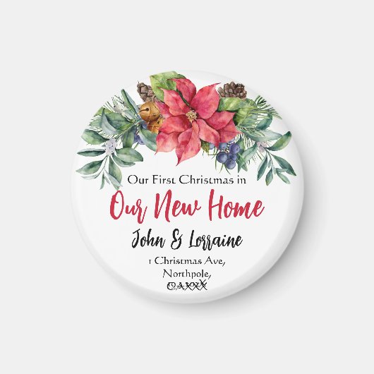 Eerste kerst in ons nieuwe thuis Ornament Magneet (Voorkant)