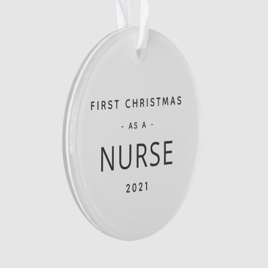 Eerste kerst met normale feestdag ornament (voorkant)