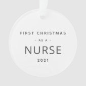 Eerste kerst met normale feestdag ornament (voorkant)