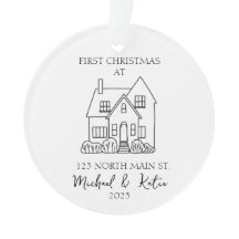 Eerste kerst nieuwe huis Ornament