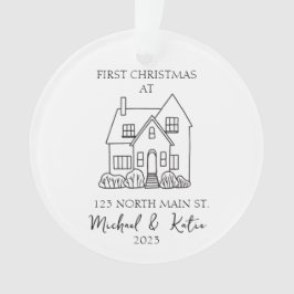 Eerste kerst nieuwe huis Ornament