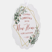 Eerste kerst nieuwe thuis groene kaart (Rechts)