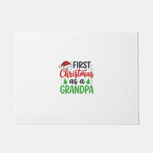Eerste kerst Opa Kerstman Hoed Deurmat