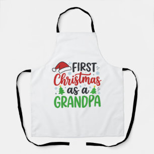 Eerste kerst Opa Kerstman Hoed Schort