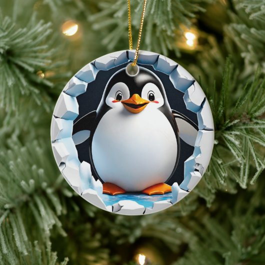 Eerste kerst pinguïn Ornament (Boom)