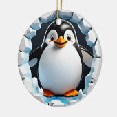 Eerste kerst pinguïn Ornament (Links)