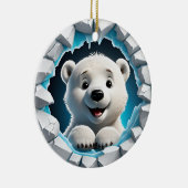 Eerste kerst Polar Beer Ornament (Rechts)