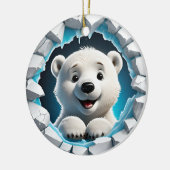 Eerste kerst Polar Beer Ornament (Links)