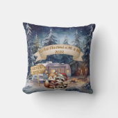 Eerste kerst RV-koppel Pasgetrouwd Ornament Kussen (Voorkant)