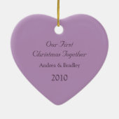 Eerste kerst samen bruiloft Ornament (Achterkant)