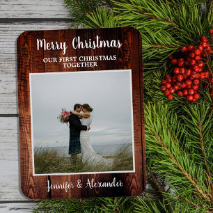 Eerste kerst samen Kerstmis foto Magneet