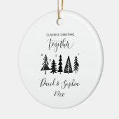 Eerste kerst samen Ornament - aangepaste namen (Links)