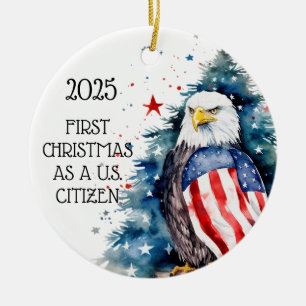 Eerste kerst US Citizen Ornament Eagle