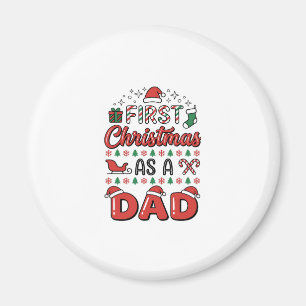 Eerste kerst Vader Vakantie Magneet