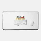 Eerste kerst Vader Vakantie Truck Bureaumat (Keyboard & Muis)
