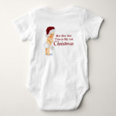 Eerste kerst van baby jongen romper (Achterkant)