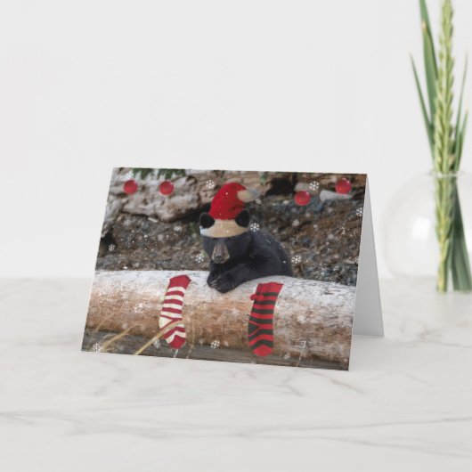 Eerste kerst van welpjes kaart (Voorkant)