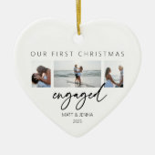 Eerste kerst verloofd ornament (Voorkant)