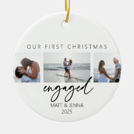 Eerste kerst verloofd ornament