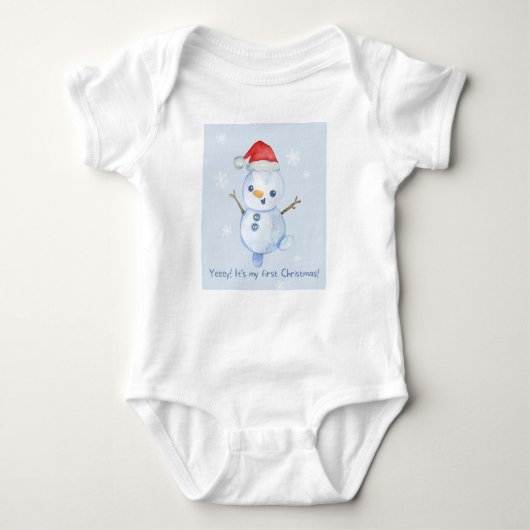 Eerste kerst voor een baby romper (Voorkant)