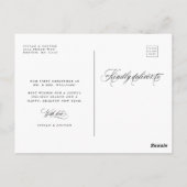 Eerste Kerst Vrolijk & Getrouwd Nieuwhuwelijken Fo Briefkaart (Achterkant)