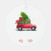 Eerste kerst weg van huis metalen ornament (Achterkant)