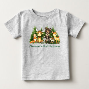 Eerste kerstbos Bosdieren grijs