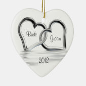 Eerste kerstbruiloft keramisch ornament (Rechts)