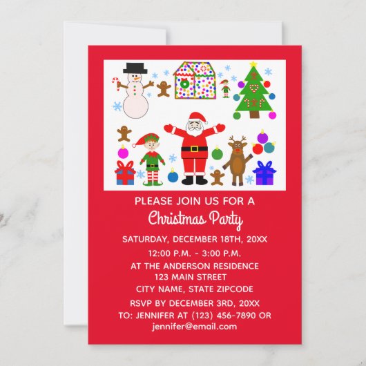 Eerste kerstcadeaukaart #1-2 save the date (Voorkant)