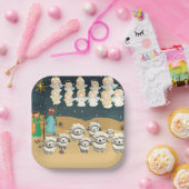 Eerste Kerstdag 3D De herders Papieren Bordje (Feest)