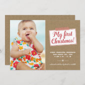 Eerste Kerstdag | Aankondiging vakantieverlof (Voorkant / Achterkant)