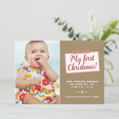 Eerste Kerstdag | Aankondiging vakantieverlof (Staand voorkant)