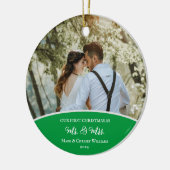 Eerste kerstdag als meneer en mevrouw Ornament (Links)