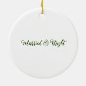 Eerste kerstdag als meneer en mevrouw Ornament (Achterkant)