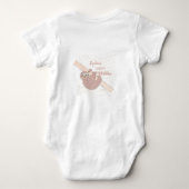 Eerste kerstdag baby romper (Achterkant)