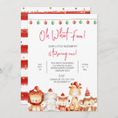 Eerste Kerstdag, Dierenfeest, Kerstman Kaart (Voorkant / Achterkant)