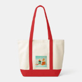 Eerste kerstdag Elf Tote Bag (Achterkant)