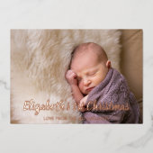 Eerste Kerstdag Folie Feestdagenkaart (Voorkant)