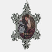 Eerste kerstdag Glitter Snowflake Ornament (Links)