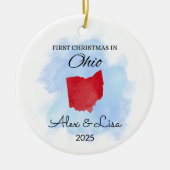 Eerste kerstdag in het Nevada State Ornament (Voorkant)