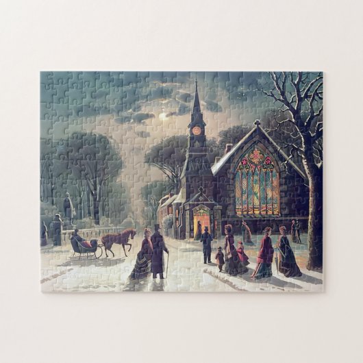 Eerste kerstdag J. Hoover en Son 1878 Legpuzzel (Horizontaal)