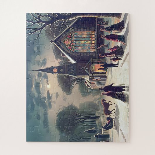 Eerste kerstdag J. Hoover en Son 1878 Legpuzzel (Verticaal)