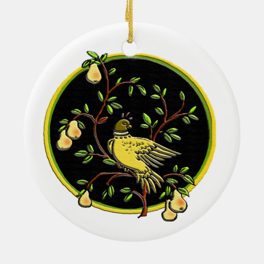 Eerste kerstdag keramisch ornament (Achterkant)