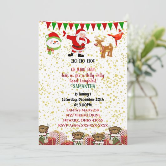 Eerste Kerstdag kerstdag kerstdag kerstmis kerstma Aankondiging (Staand voorkant)