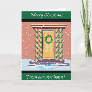 Eerste kerstdag Nieuw adres Feestdagen Kaart