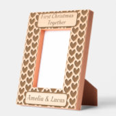 Eerste kerstdag samen kalligrafie gegraveerde lijstjes (Links)